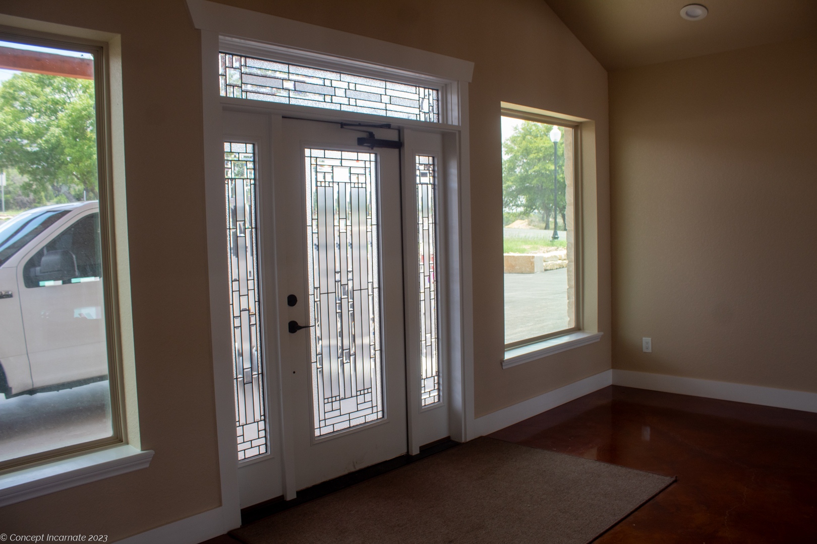 Front door with glass panel Front door with glass panel