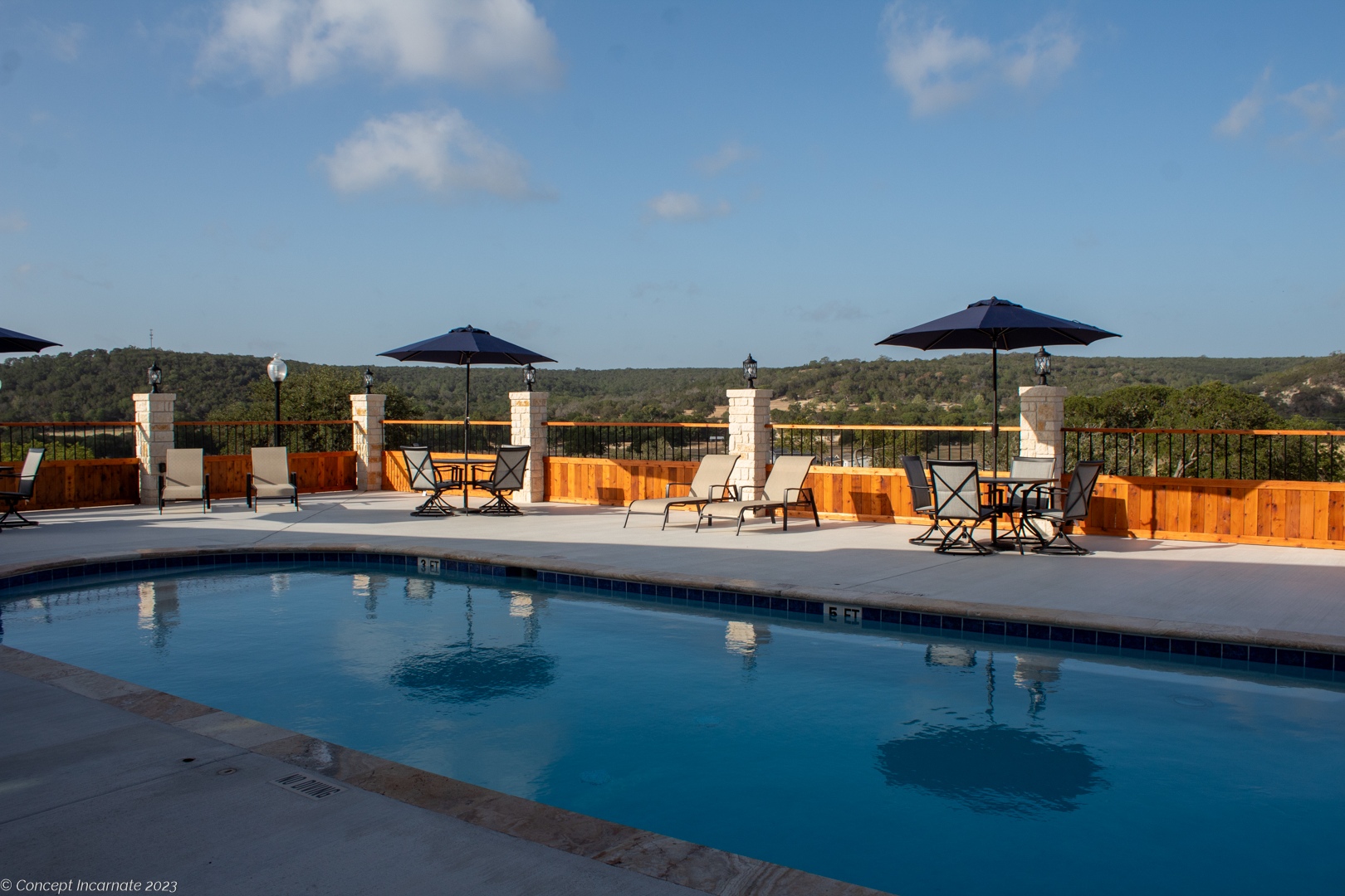 Pool at sunrise Pool at sunrise