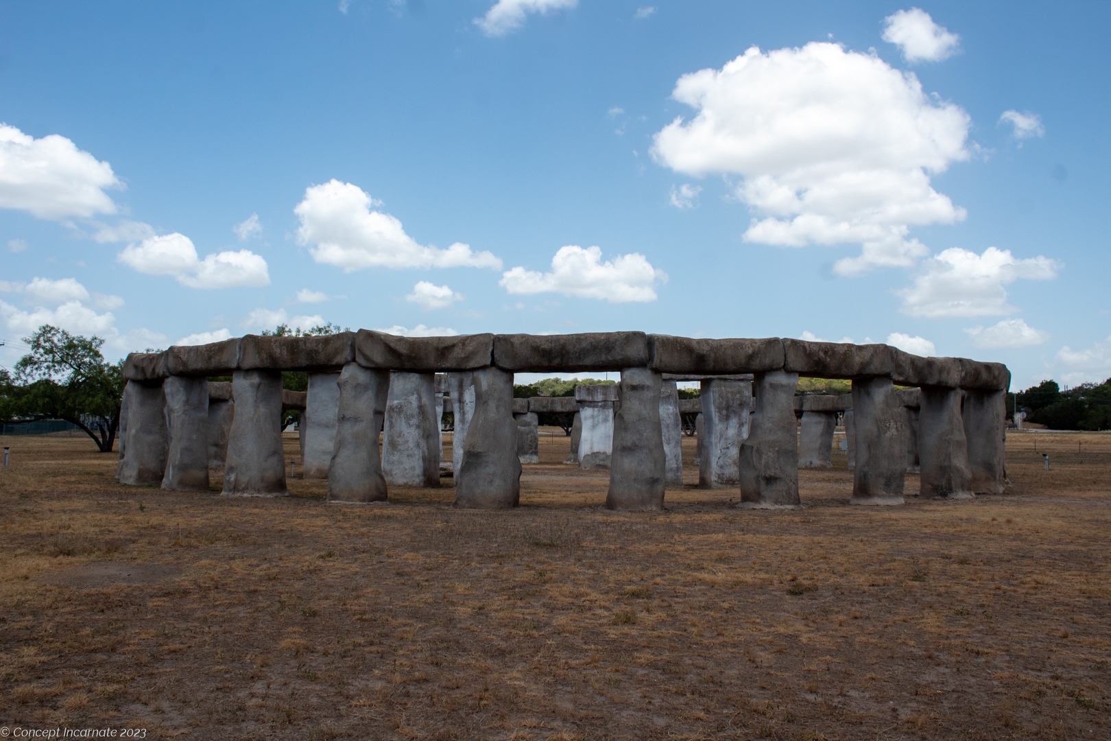 Texas Stonehenge from afar