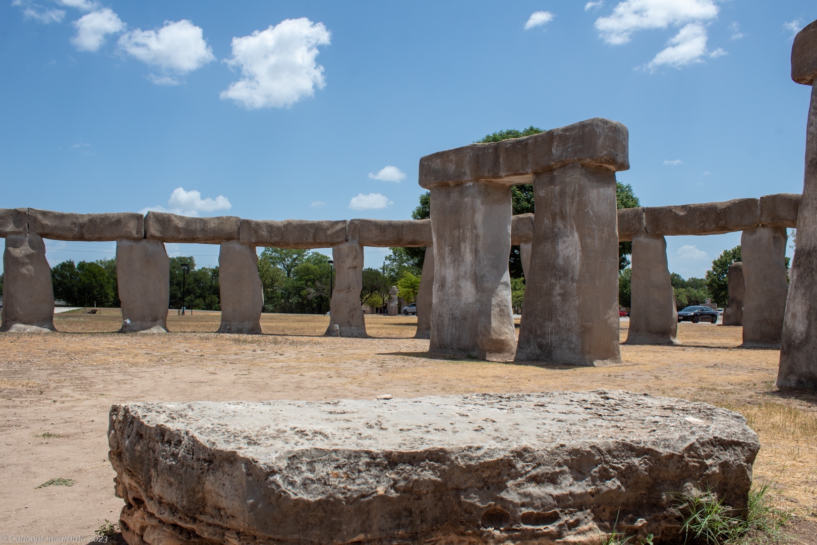Texas Stonehenge at center altar